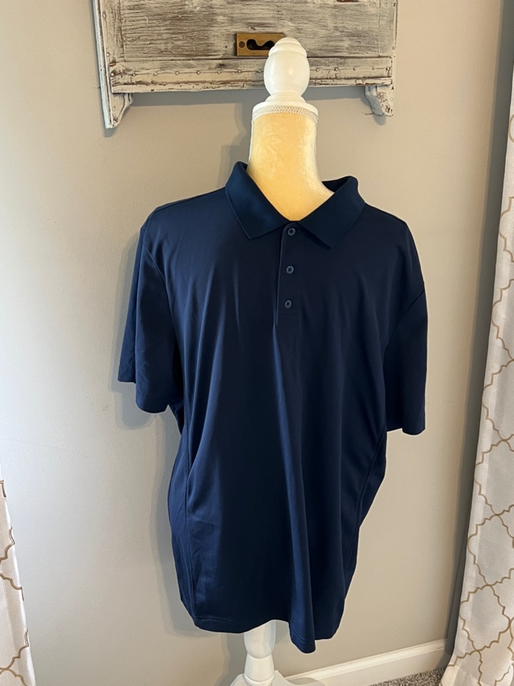Men's Navy Polo Shirt - Classic Short Sleeve